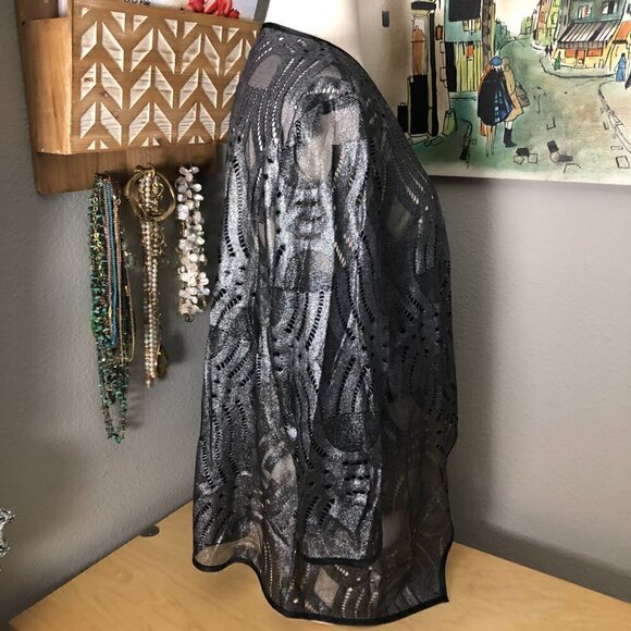 Chico's Travelers Metallic Cardigan - Whimsigoth - Picture 5 of 12